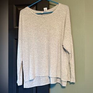 Casual Women's Light Gray Long Sleeve Sweater